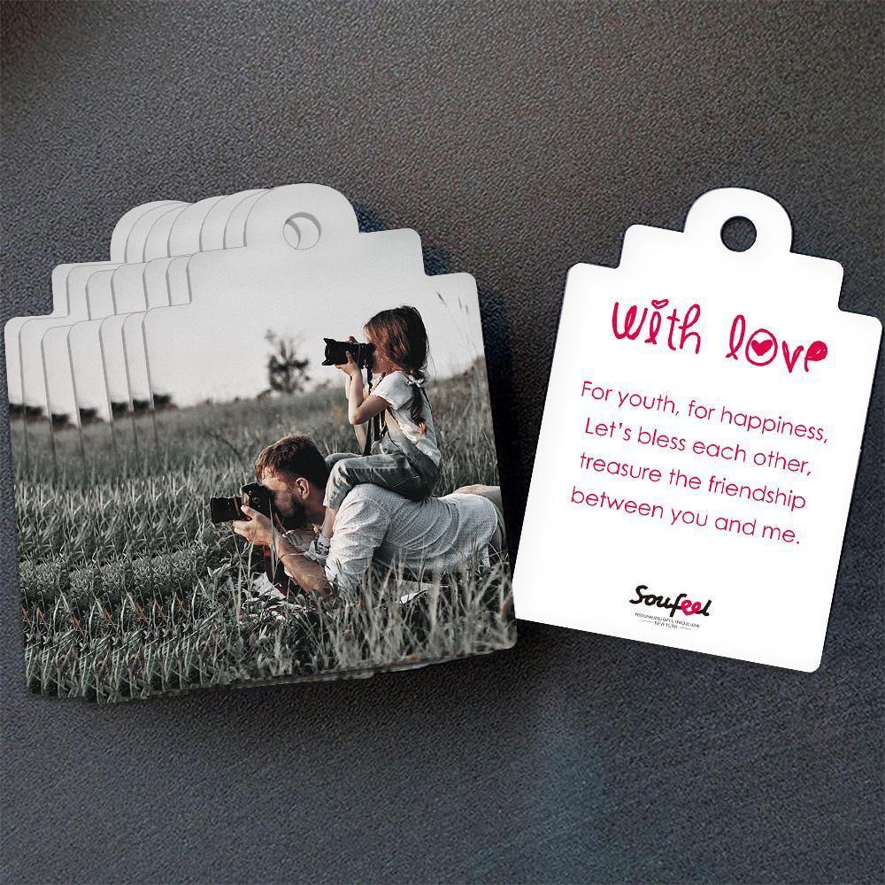 Custom Gift Card Photo Card with Your Words for Father