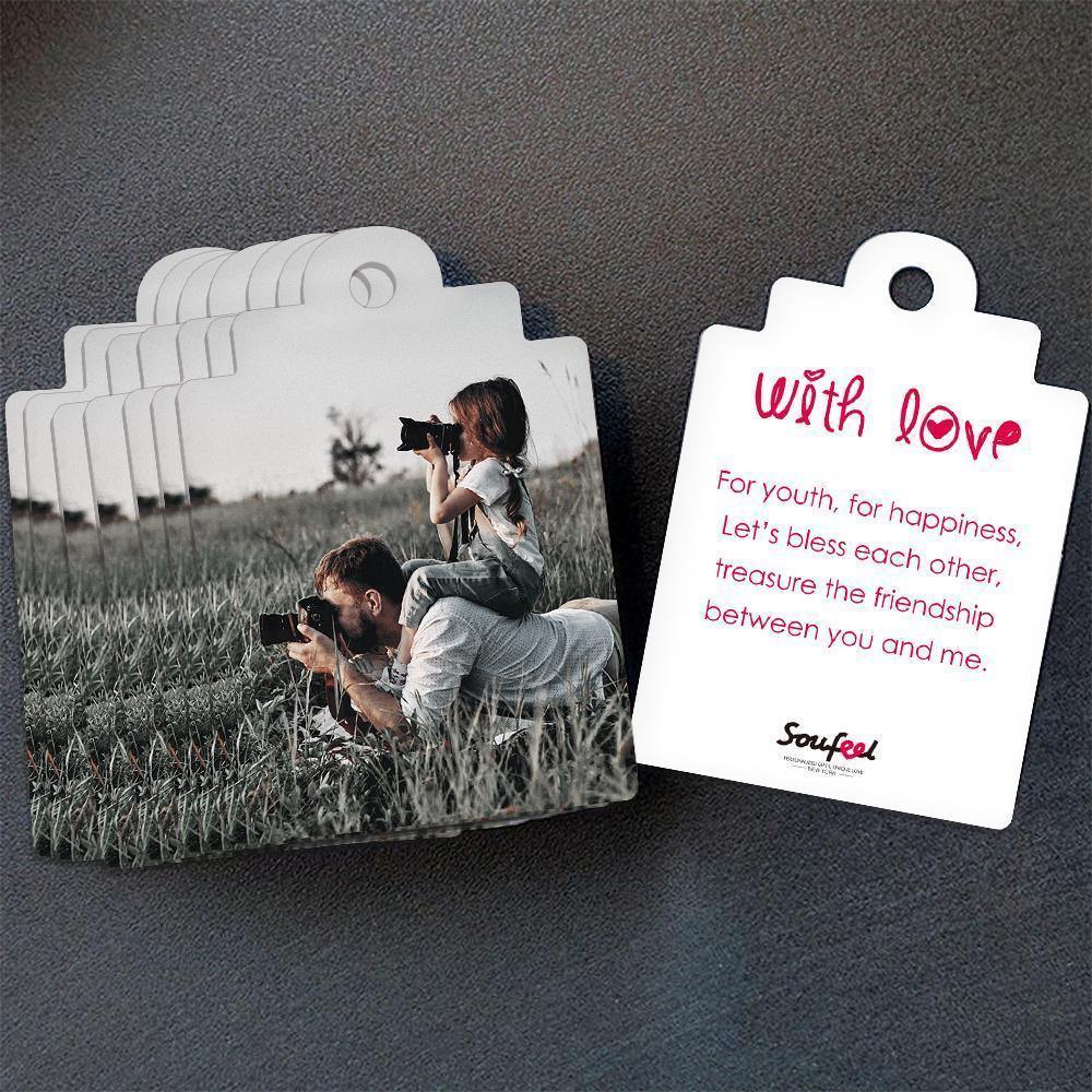 Custom Gift Card Photo Card with Your Words for Father - soufeelus