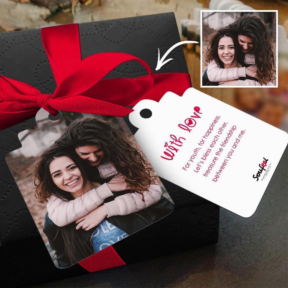 Custom Gift Card Photo Card with Your Lovely Words for Best Friends - soufeelus