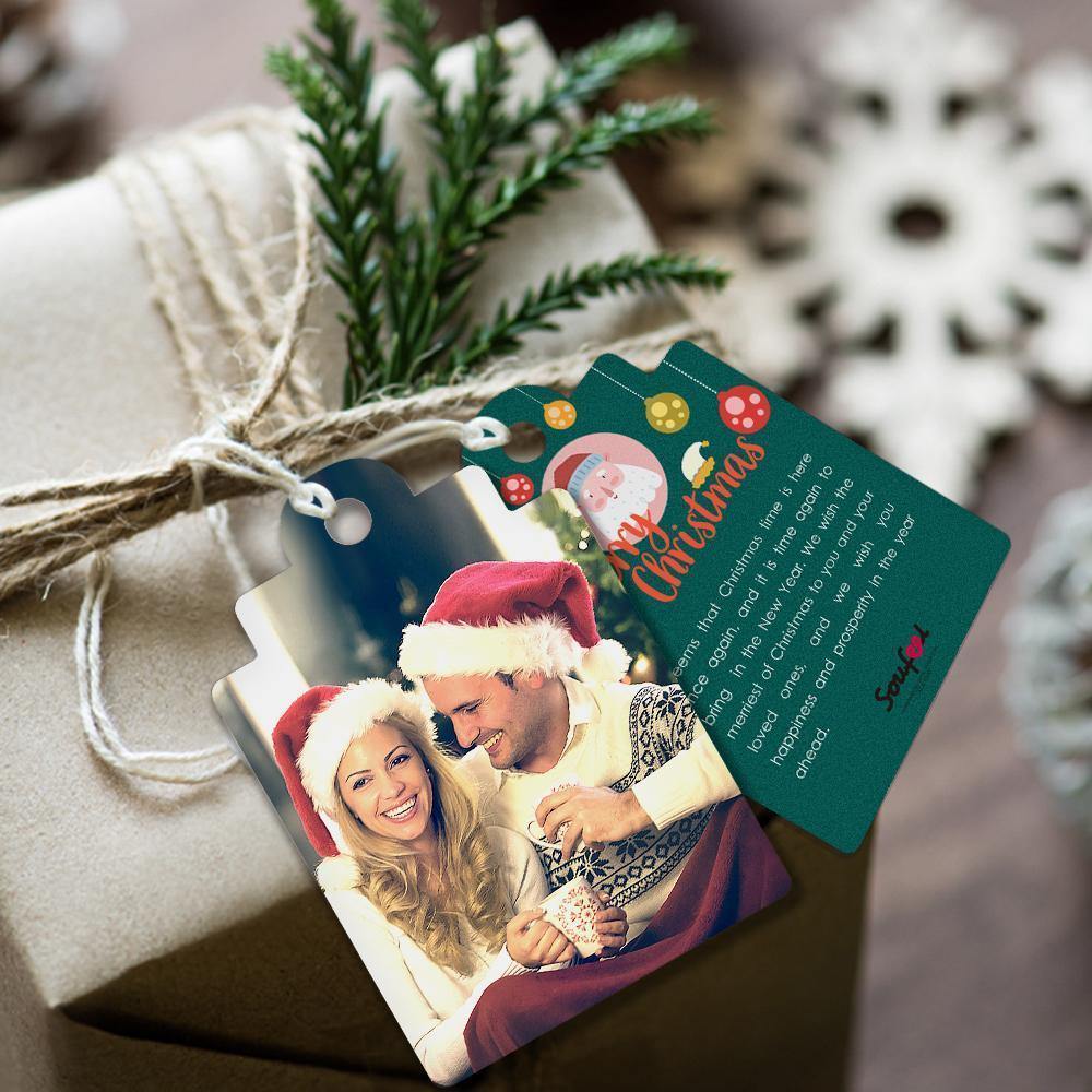 Christmas Day Custom Gift Card Photo Card for Couple's Gifts - soufeelus