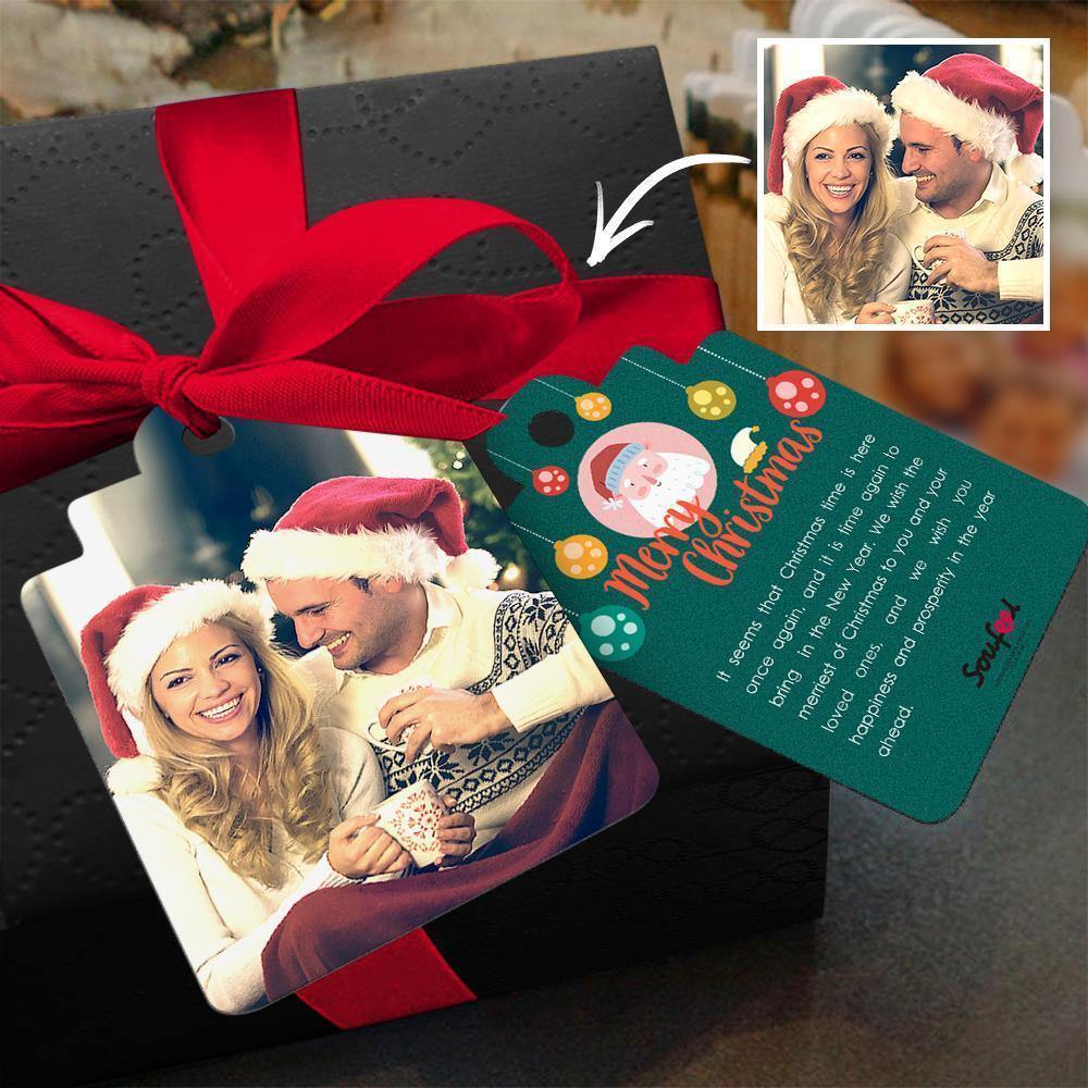 Christmas Day Custom Gift Card Photo Card for Couple's Gifts - soufeelus