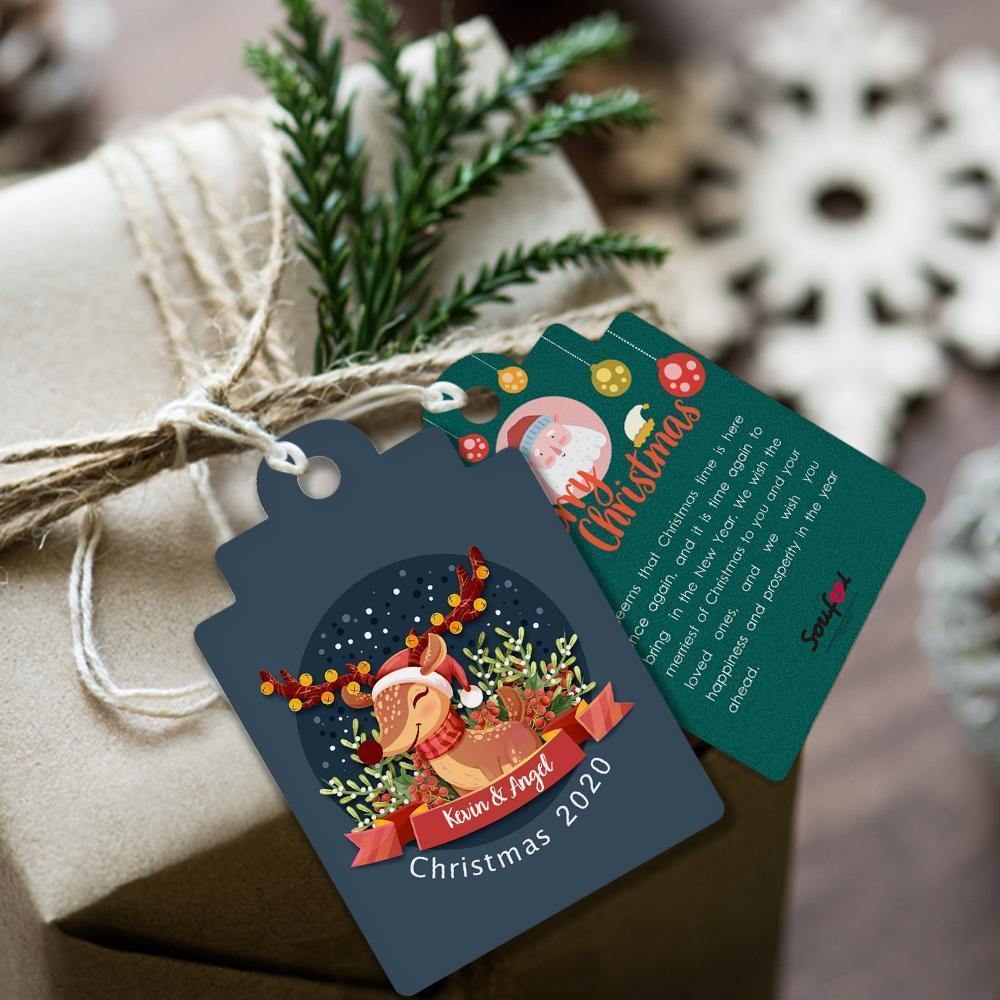 Merry Christmas Custom Gift Card Photo Card - soufeelus