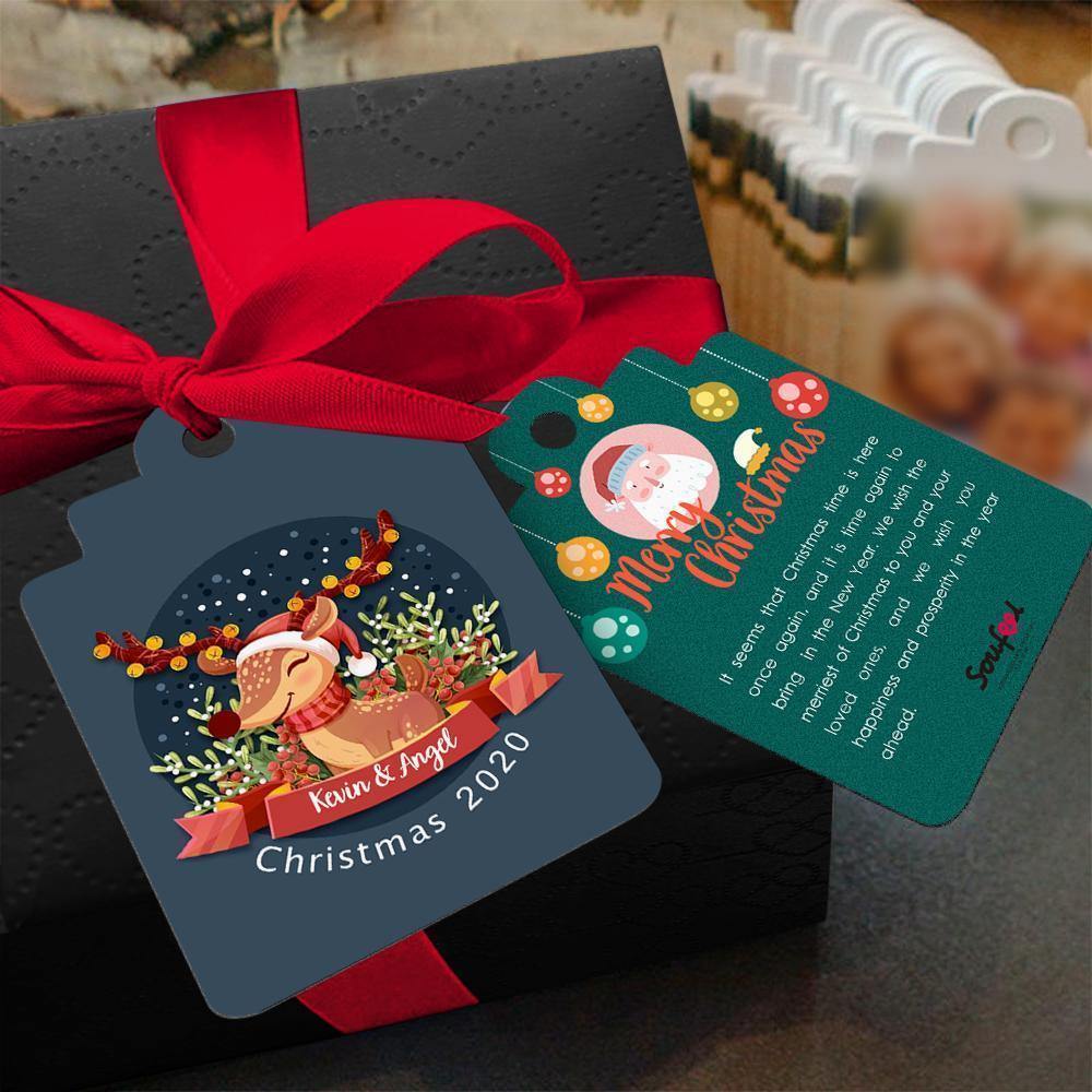 Merry Christmas Custom Gift Card Photo Card - soufeelus