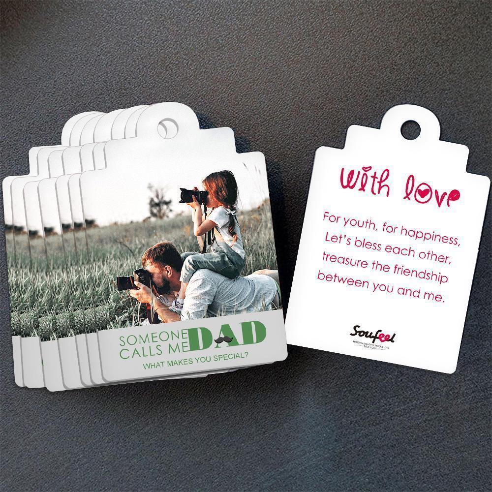 Custom Gift Card Photo Card Funny Greeting Card for Father - soufeelus