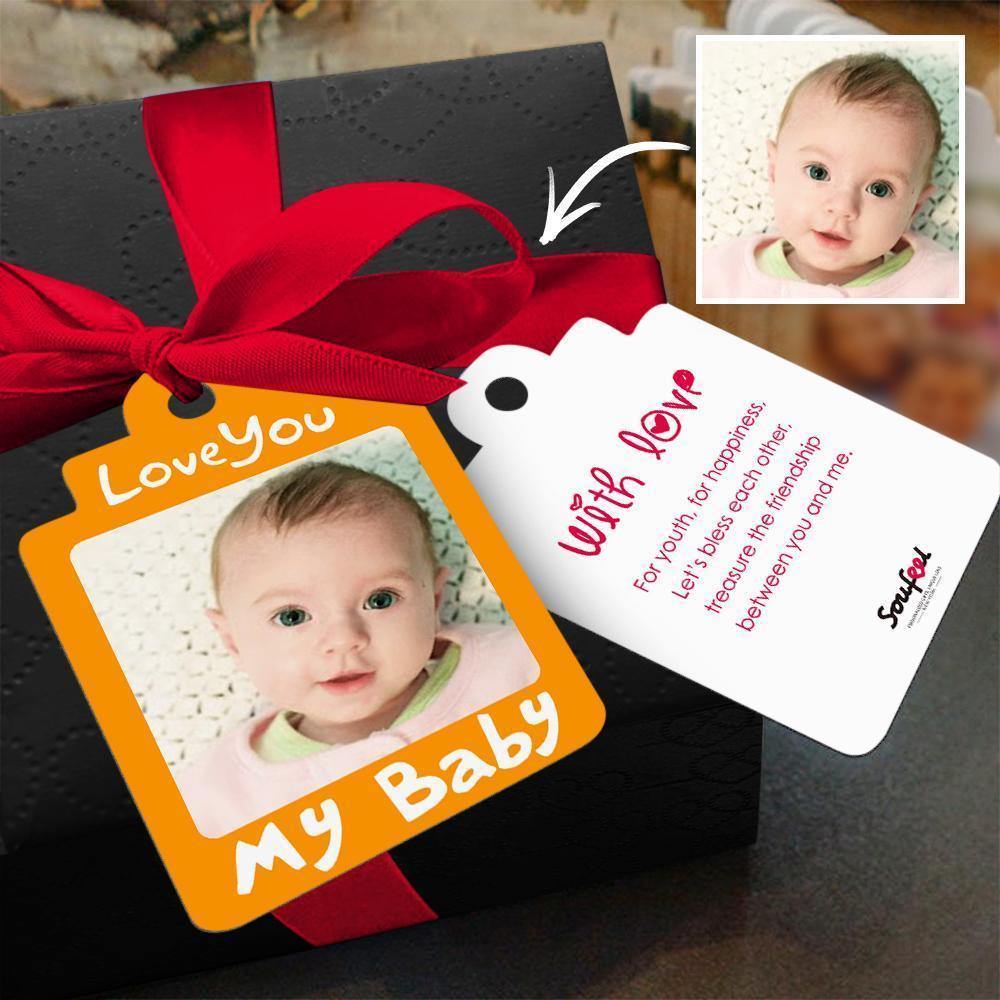 Custom Gift Card Photo Card Greeting Card Congratulations Card with Your Words for Your Baby - soufeelus