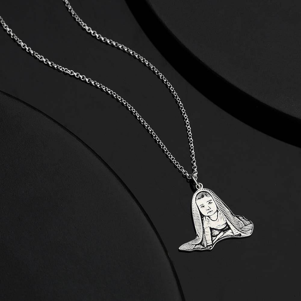 Photo Tag Necklace Stainless Steel with Your Lovely Pet - soufeelus