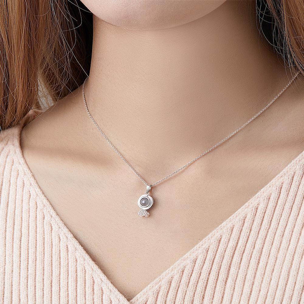 Custom Photo Projection Necklace Creative Trendy Couple Gifts - soufeelus