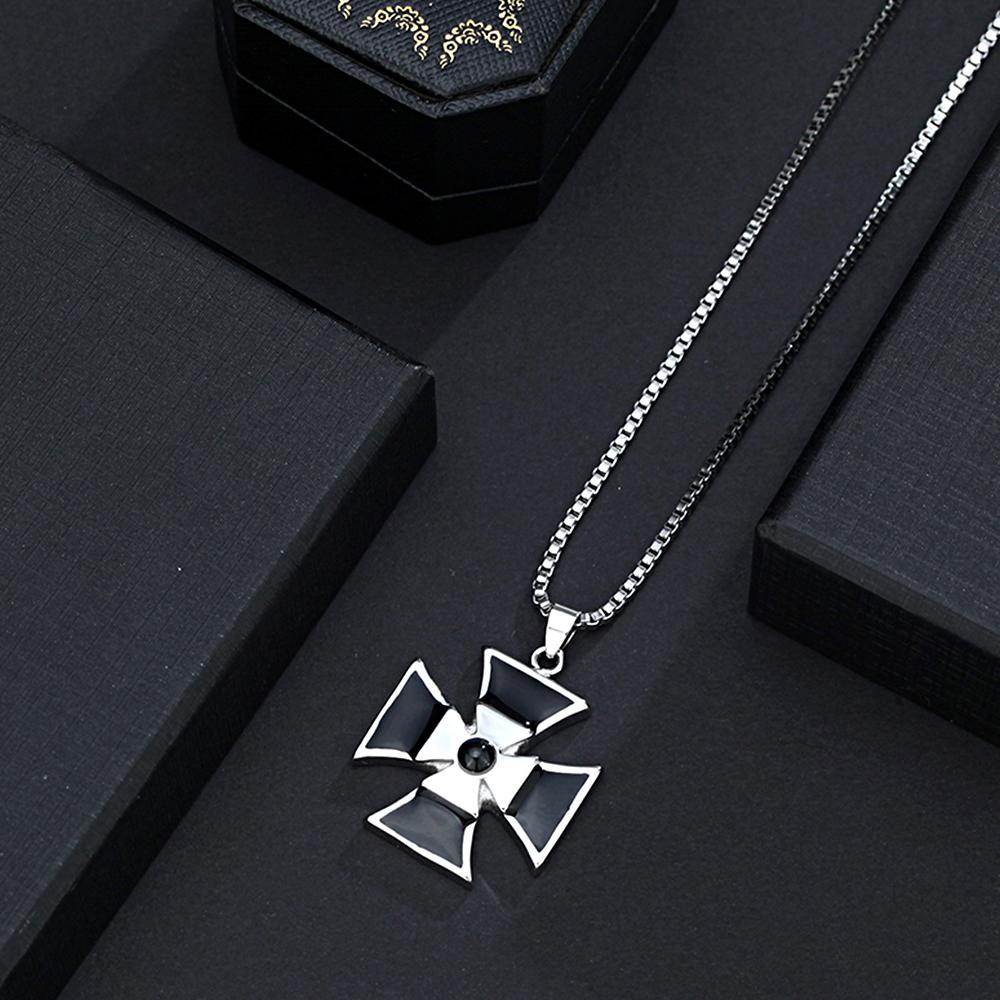 Personalized Windmill Photo Projection Men's Necklace for Him Minimalist Memorial Jewelry - soufeelus