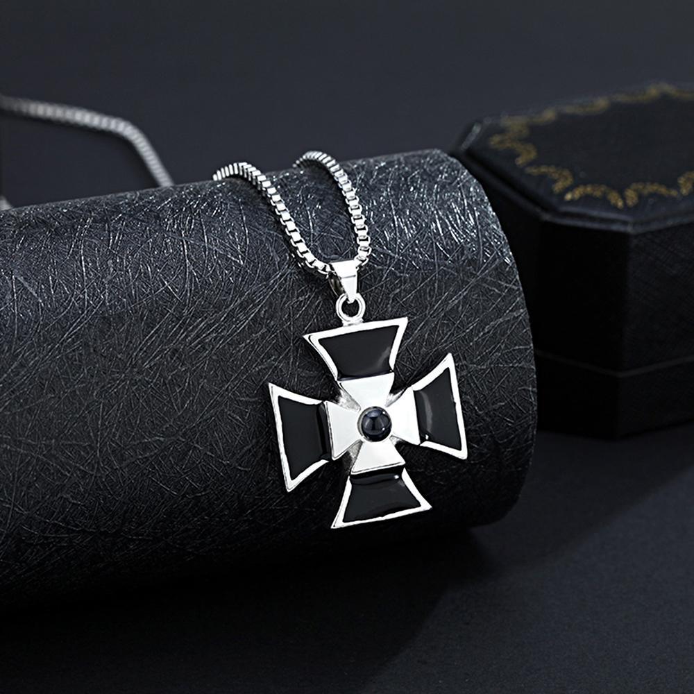 Personalized Windmill Photo Projection Men's Necklace for Him Minimalist Memorial Jewelry - soufeelus