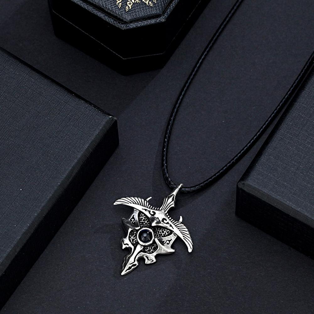 Personalized Spread The Wings Photo Projection Men's Necklace Minimalist Handmade Jewelry for Him - soufeelus