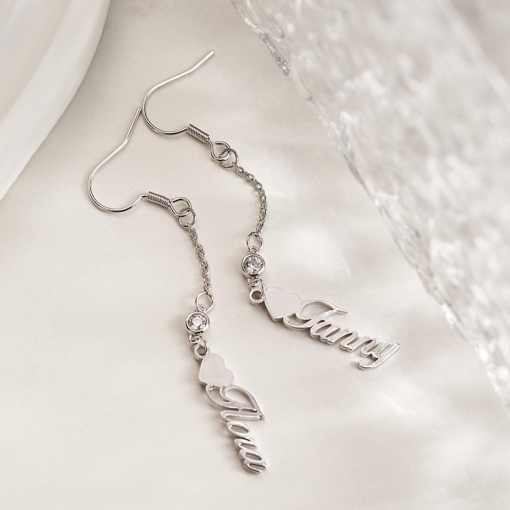 I am Special Name Earrings with Heart Eye Catching Dangle Earrings - soufeelus