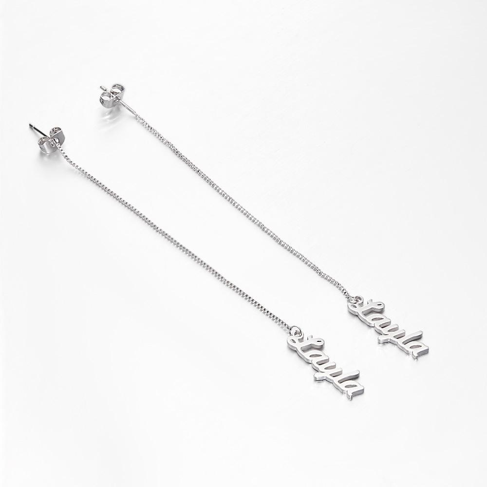 Promise You Personalized Name Earrings Lovers Earrings for Xmas Gift - soufeelus