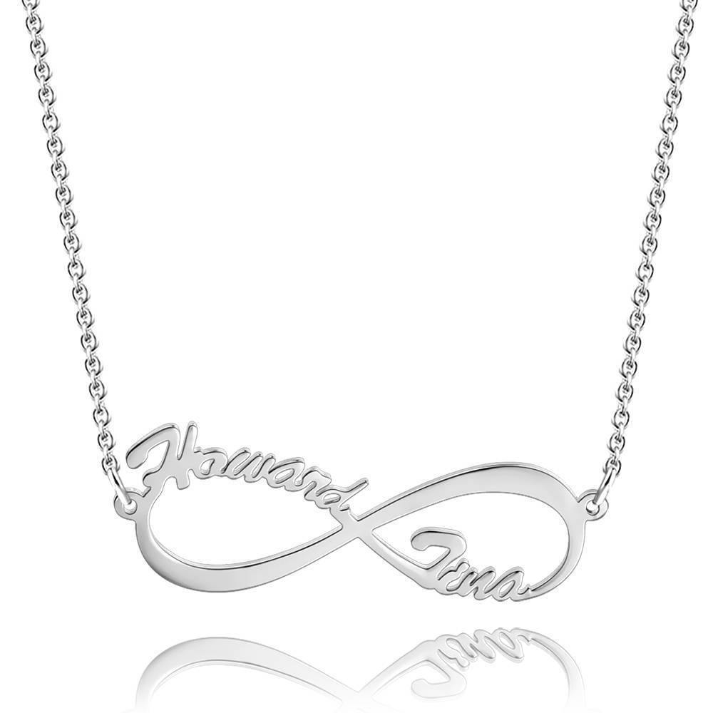 Infinity Name Necklace 14K Gold Plated - soufeelus