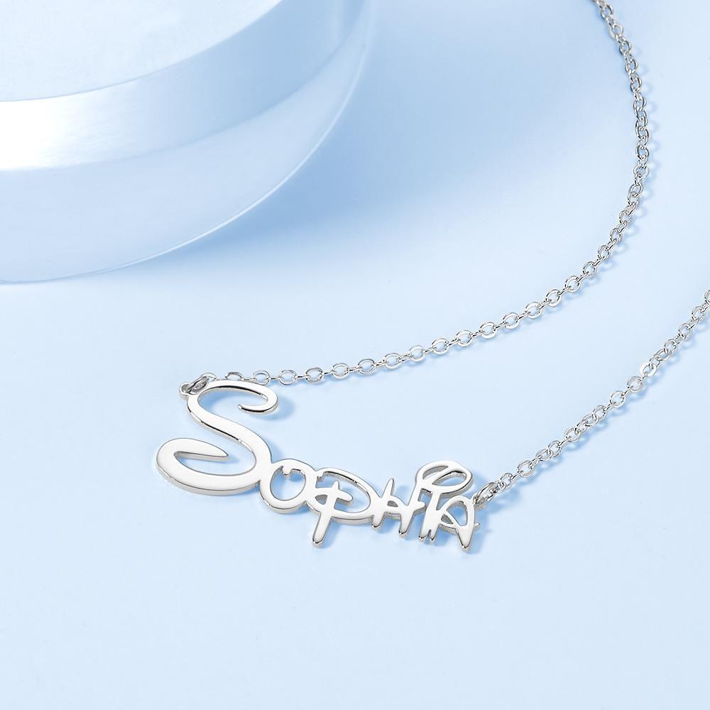 Name Necklace Custom Name Necklace Custom Your Name Unique Gift