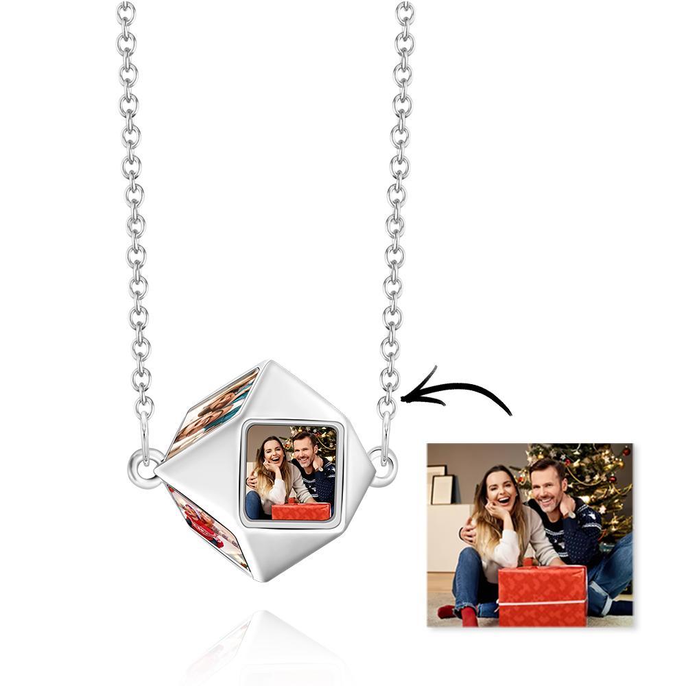 Custom Photo Necklace Alien Creative Couple Gifts - 