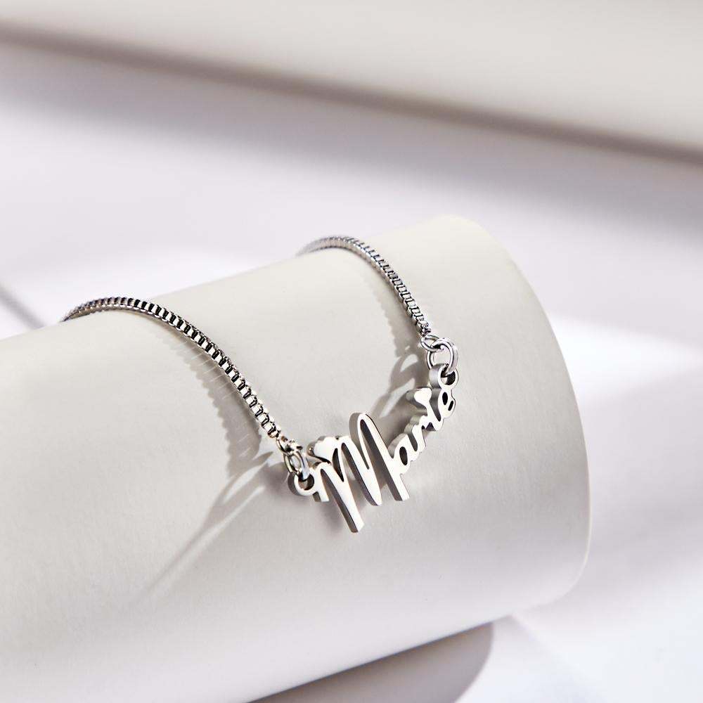 Custom Engraved Anniversary Plaque Silver Necklace Gift to Her -