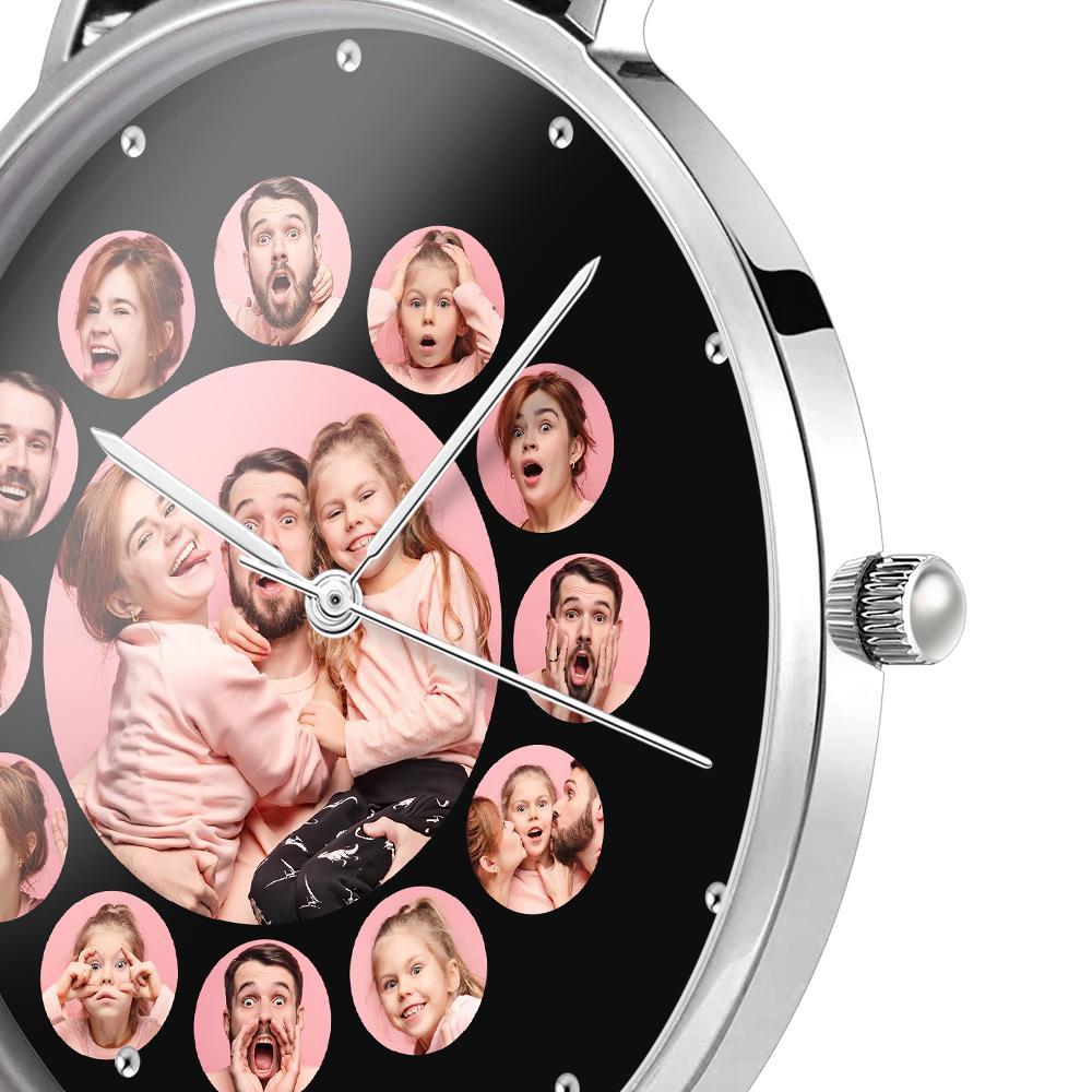 Custom Family Photo Watch Collage 13 Instagram Pictures 40mm - soufeelus