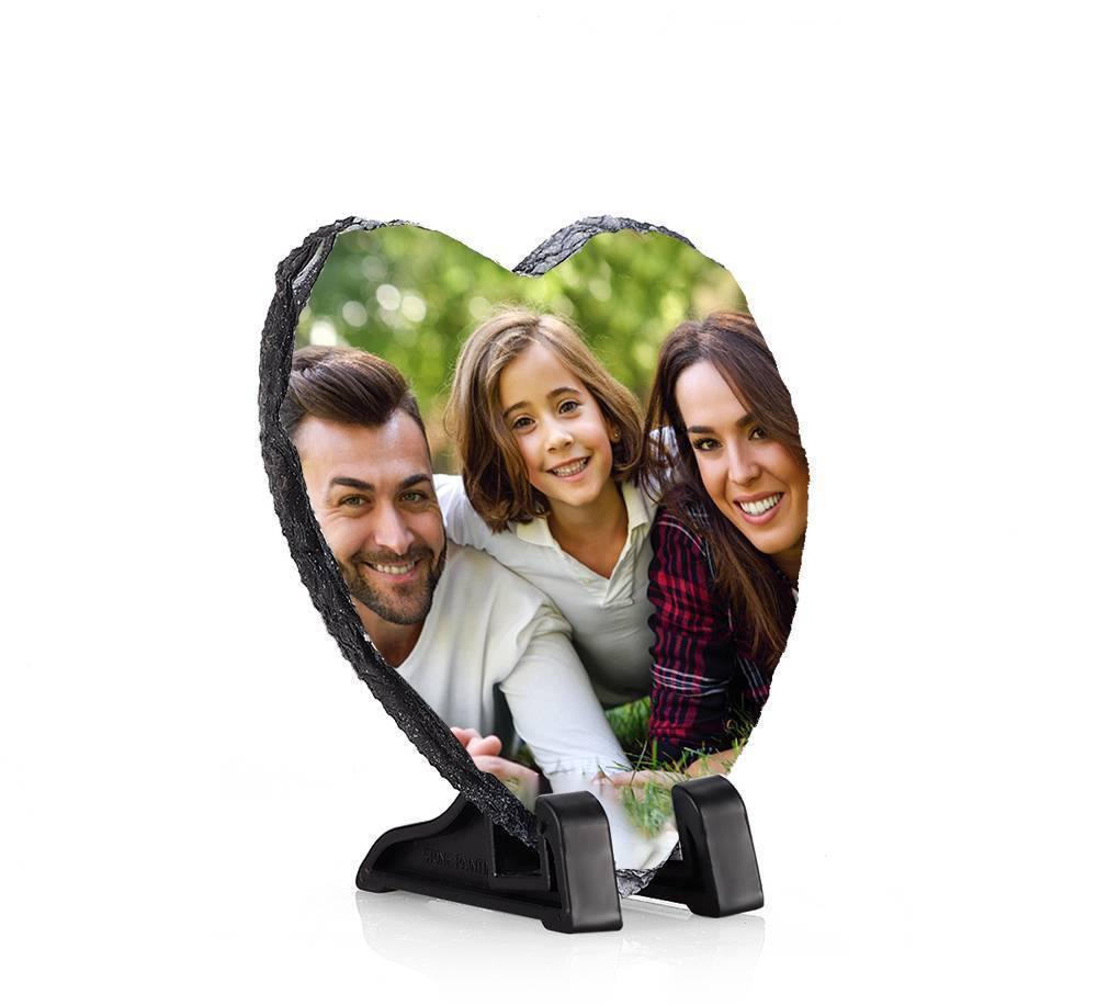 Custom Hand Painted Slate, Heart-shaped Gift for Couples - 20*20cm - soufeelus
