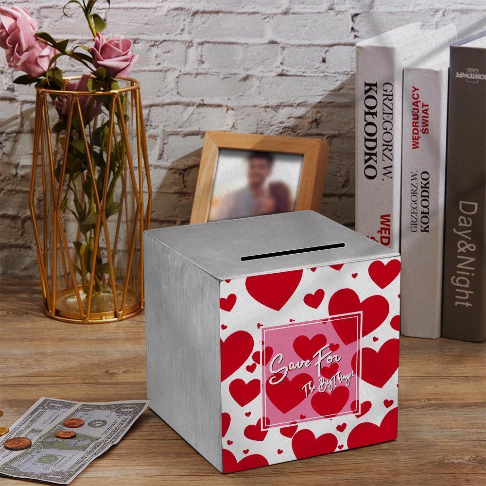 Personalised Piggy Bank Engraved Money Box For Family - soufeelus