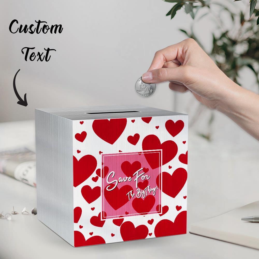 Personalised Piggy Bank Engraved Money Box For Family - soufeelus