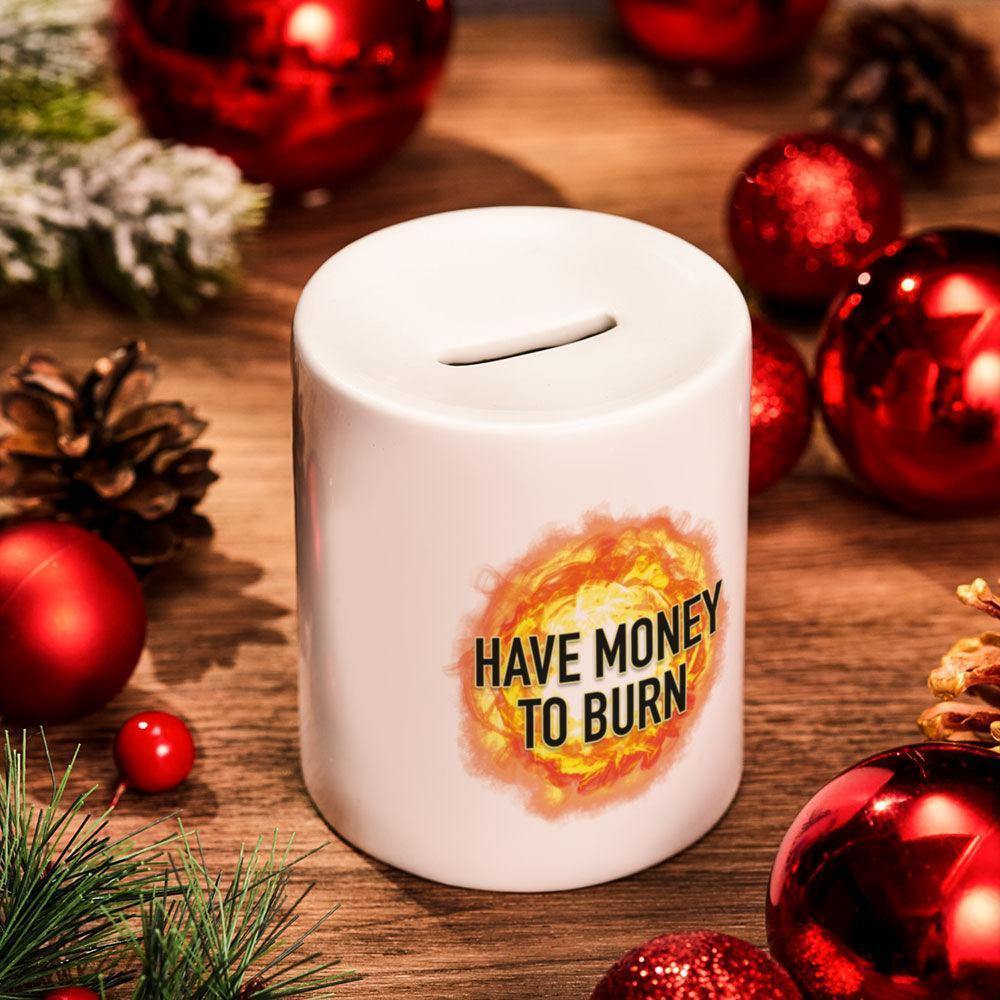 Personalised Engraved Piggy Bank-Have Money to Burn - soufeelus