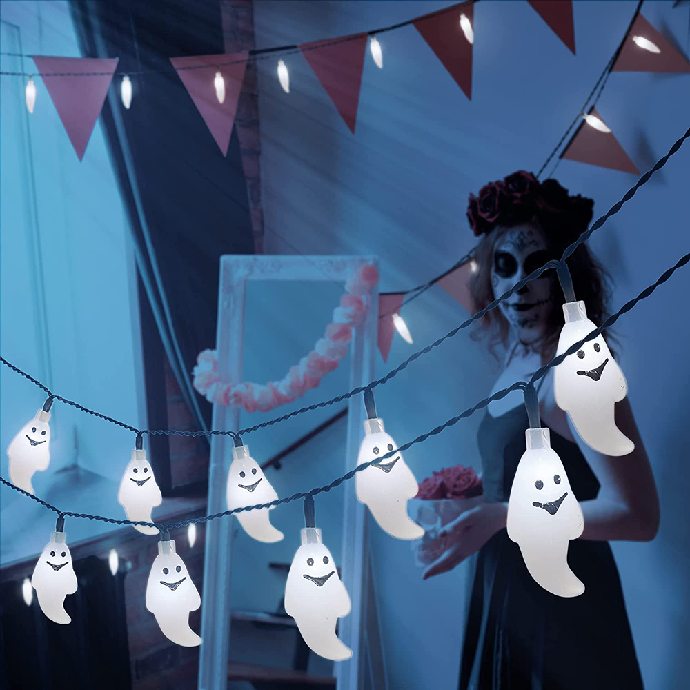 3 Lighting Colors Halloween Decorative String Lights for Halloween Theme Party Indoor Outdoor Decorations - soufeelus