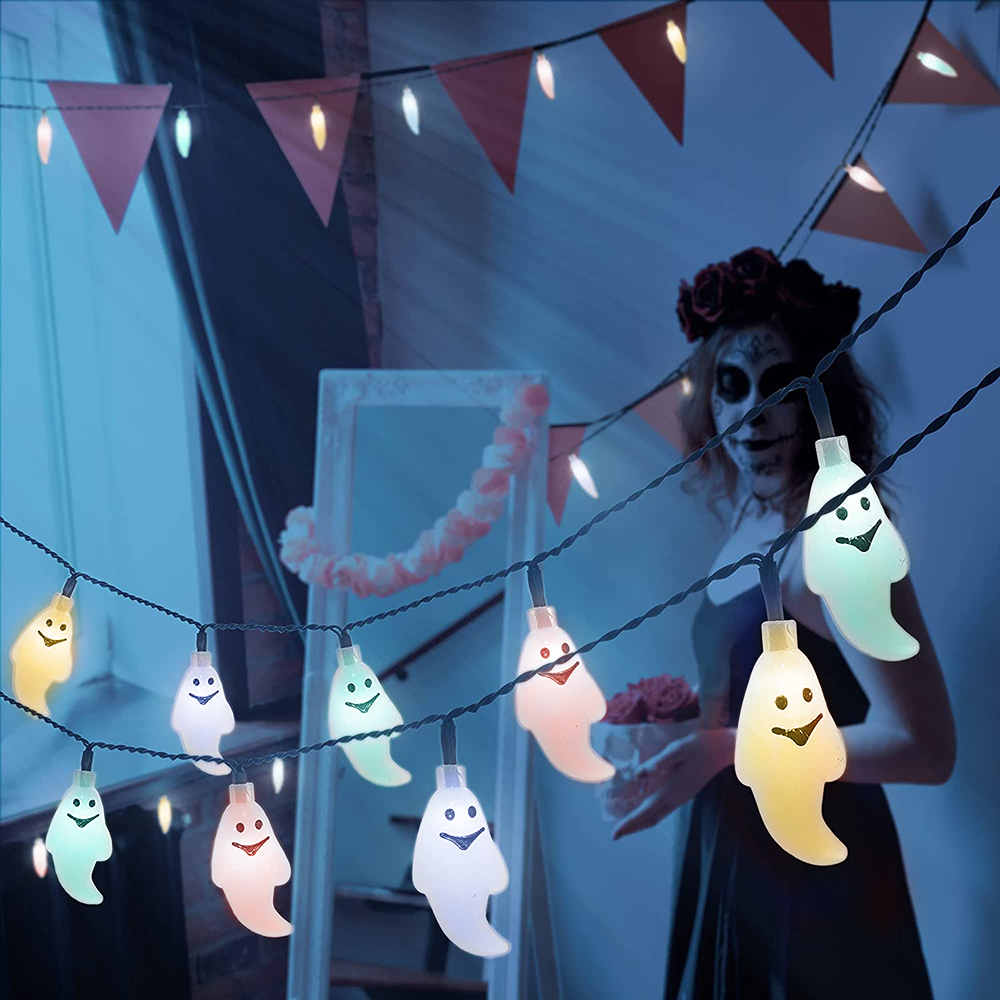 3 Lighting Colors Halloween Decorative String Lights for Halloween Theme Party Indoor Outdoor Decorations - soufeelus