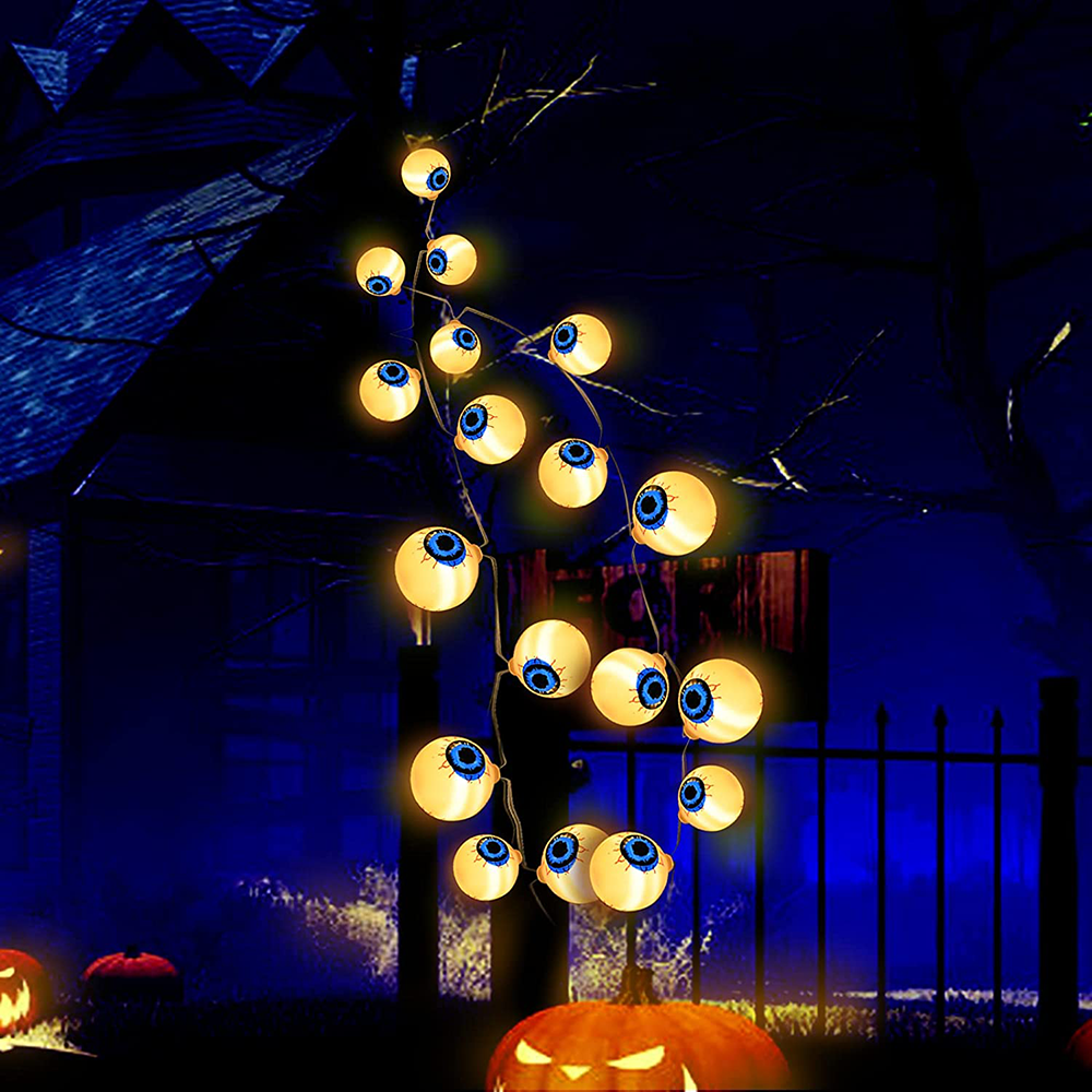 3 Lighting Colors Halloween Decorative String Lights for Halloween Theme Party Indoor Outdoor Decorations - soufeelus