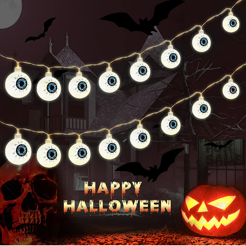 3 Lighting Colors Halloween Decorative String Lights for Halloween Theme Party Indoor Outdoor Decorations - soufeelus