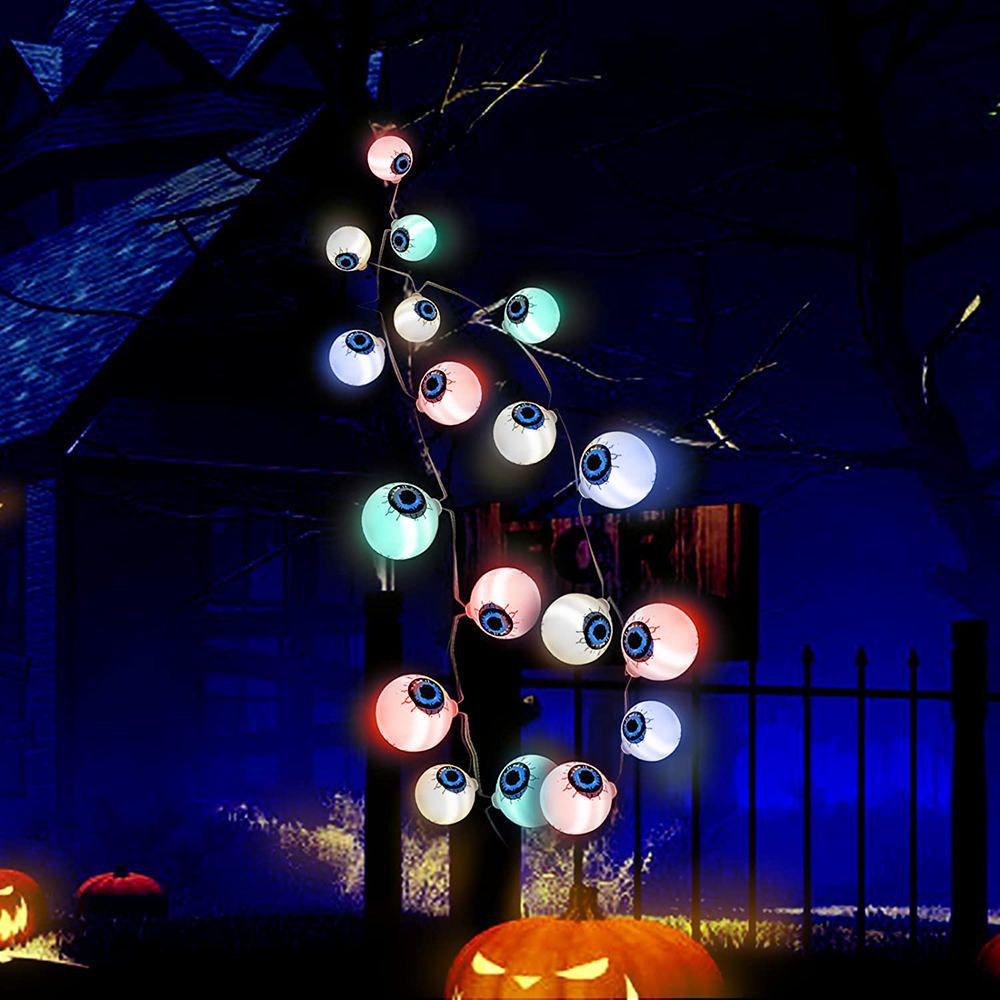 3 Lighting Colors Halloween Decorative String Lights for Halloween Theme Party Indoor Outdoor Decorations - soufeelus