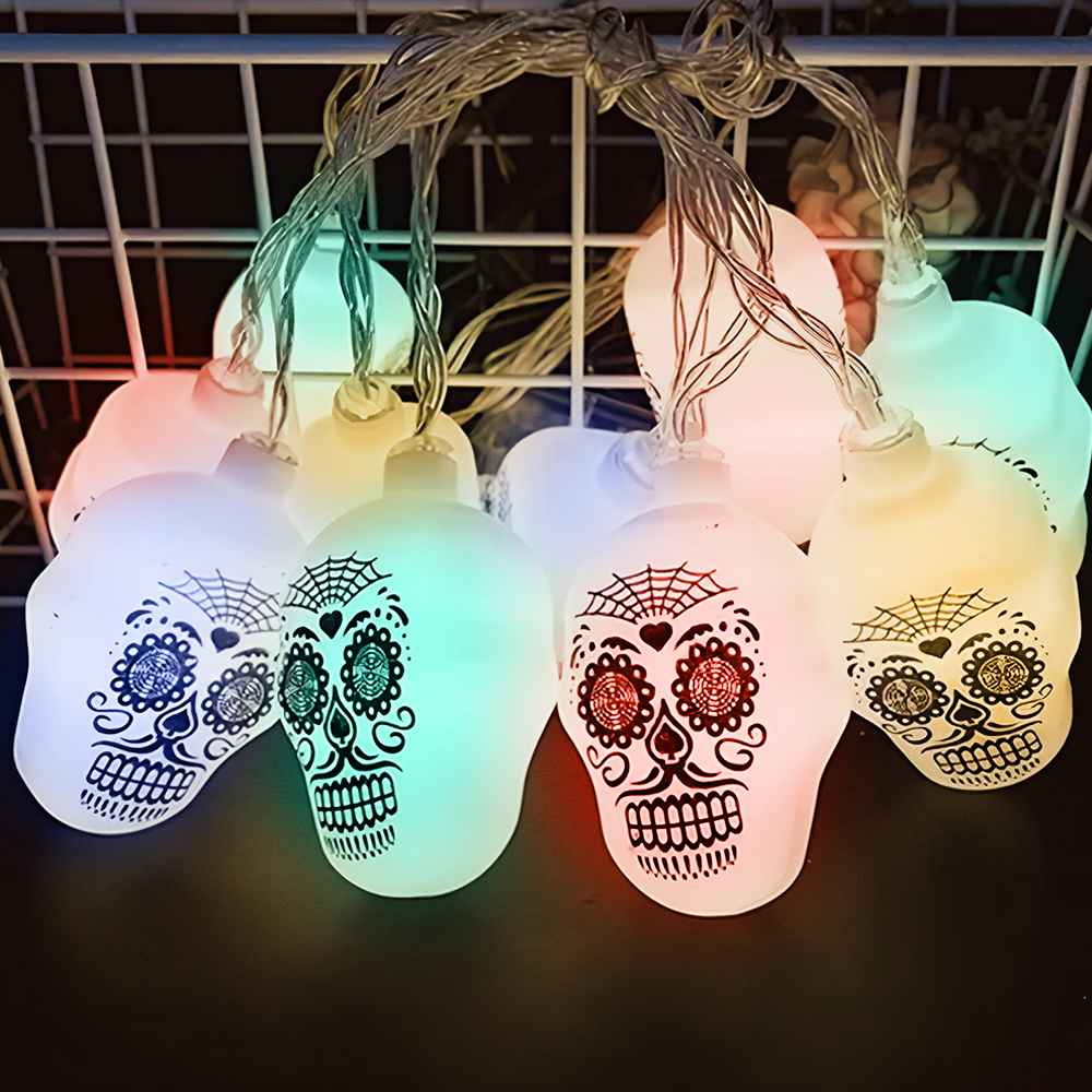 3 Lighting Colors Halloween Decorative String Lights for Halloween Theme Party Indoor Outdoor Decorations - soufeelus