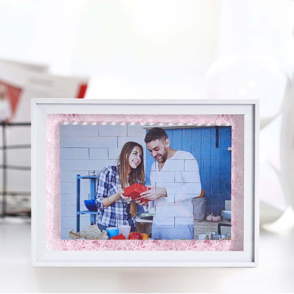 Frame only, bricks not included Thickened Hollow Photo Frame Stereo Specimen Frame 29.7*21cm - soufeelus