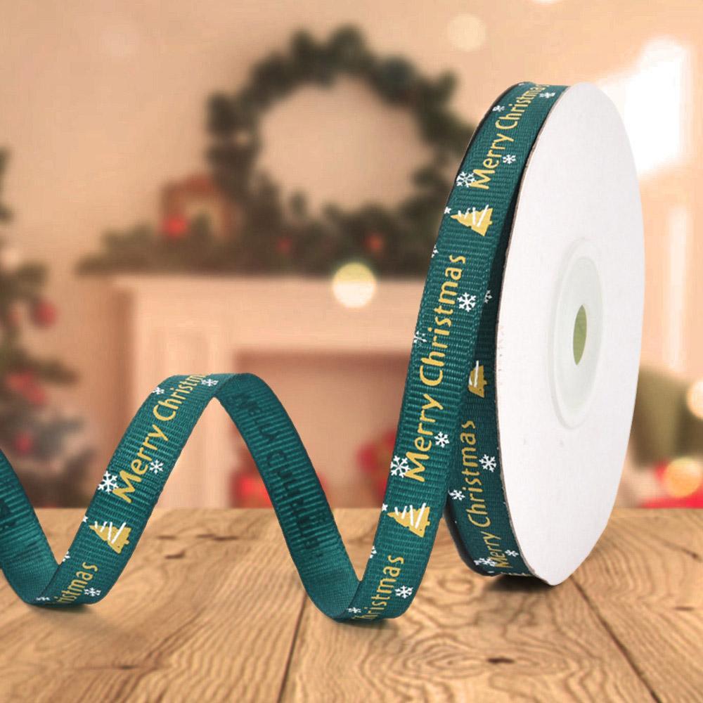 Christmas Decoration 10mm Christmas Tree Ribbon For Gift Wrapping