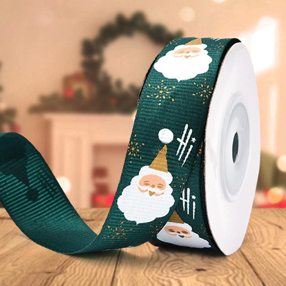 Christmas Holiday Decorations Christmas Santa Claus Ribbon For Gift Wrapping
