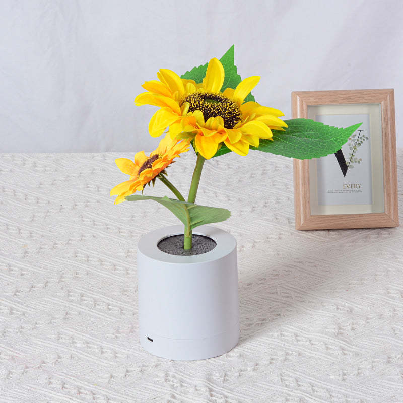 Sunflower Lamp Cute Flowers Night Light Table Room Home Decor Gifts for Mother's day - soufeelus