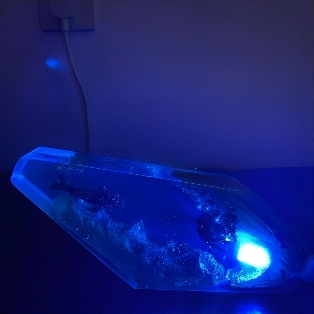 Whale Shark and Diver Night Light Epoxy Resin Lamp Home Decor Unique Gift - soufeelus