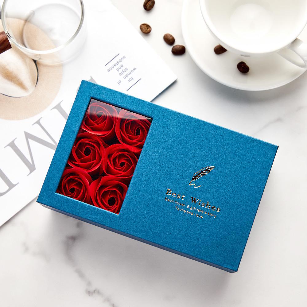 Forever Rose Gift Box Blue - soufeelus