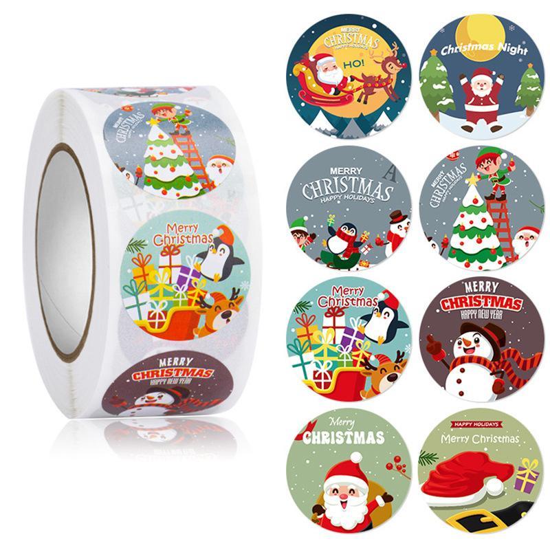 Christmas Stickers Christmas Gift Labels Or Tags Exquisite And Beautiful Stickers