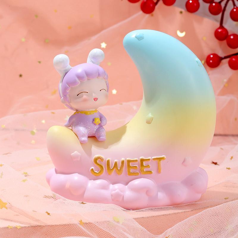 Sweet Dream Lamp Lovely Moon Bedroom Desktop Decoration Creative Birthday Gift