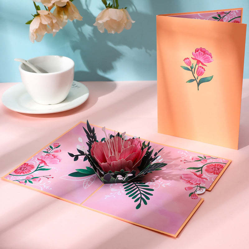 Fashion 3D Three-dimensional Greeting Card Mother's Day Gifts - 