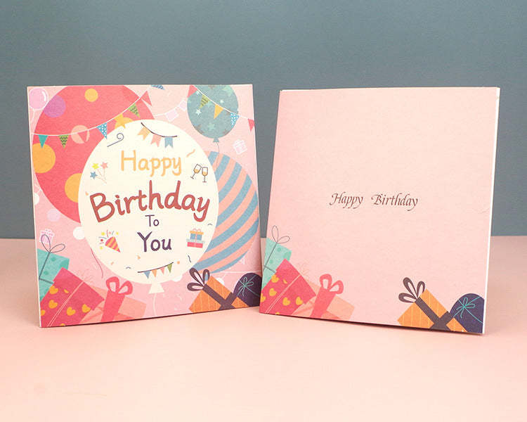 Birthday Card Three-dimensional Crystal Commemorative Gifts -