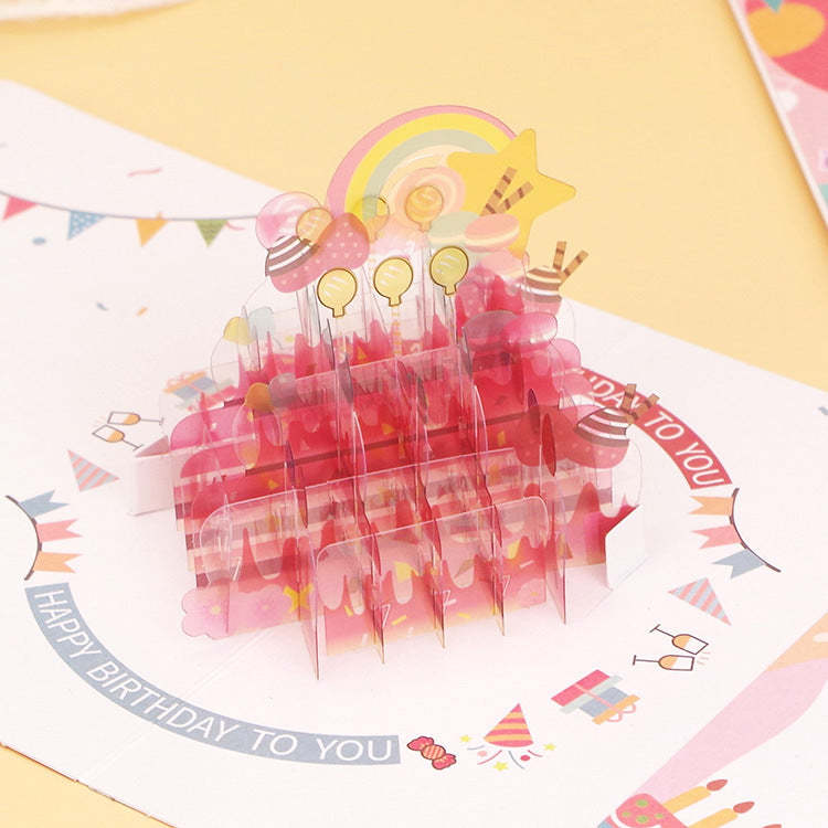 Birthday Card Three-dimensional Crystal Commemorative Gifts -