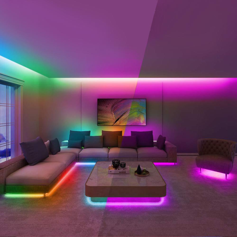 Bluetooth Led Strip Lights Music Sync Smart Lighting Strips for Room Party - soufeelus