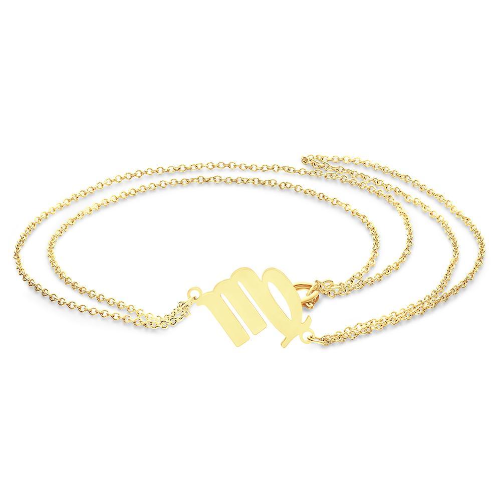 Horoscope Bracelet Zodiac Sign Hand Chain Astrology Bracelet Gift for Her