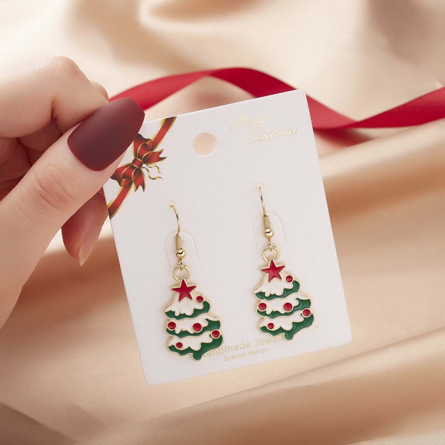 Christmas Earrings Charm Festive Earrings Christmas Theme