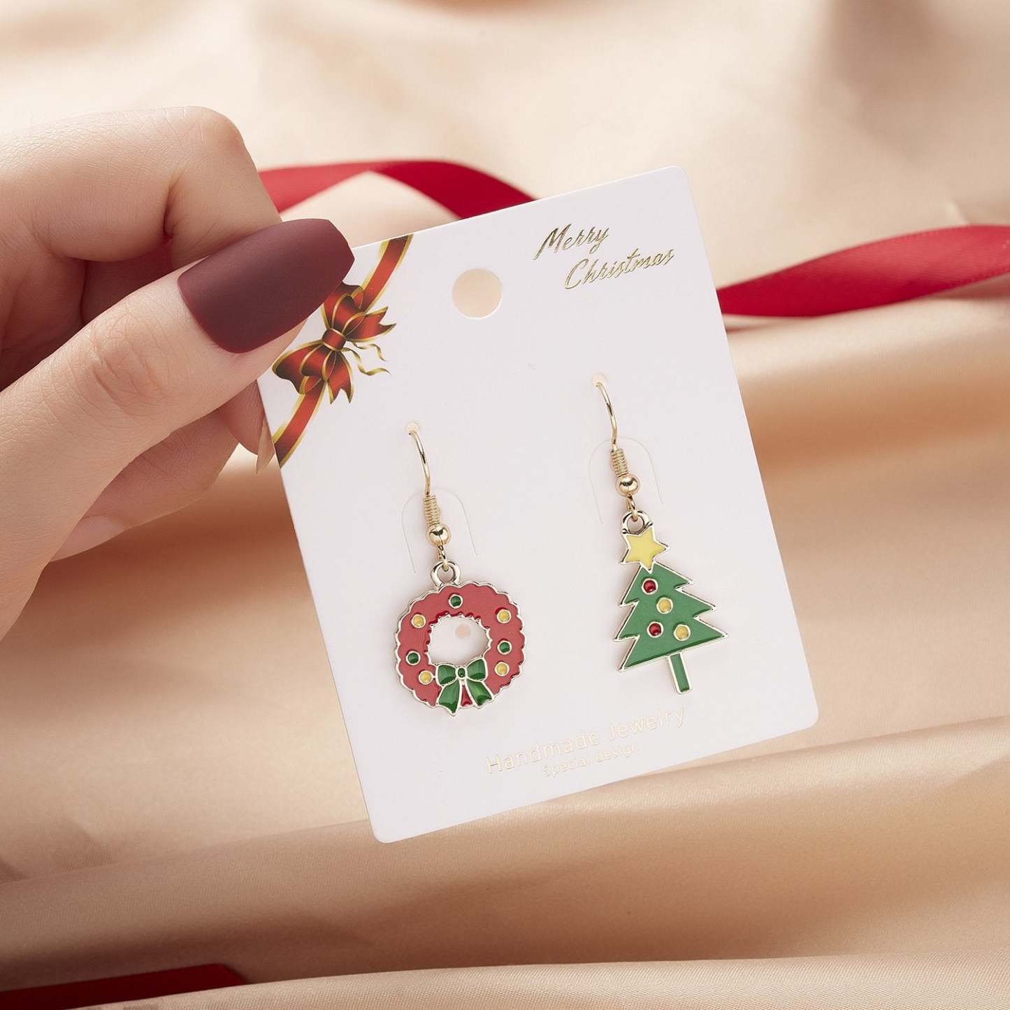 Christmas Earrings Charm Festive Earrings Christmas Theme