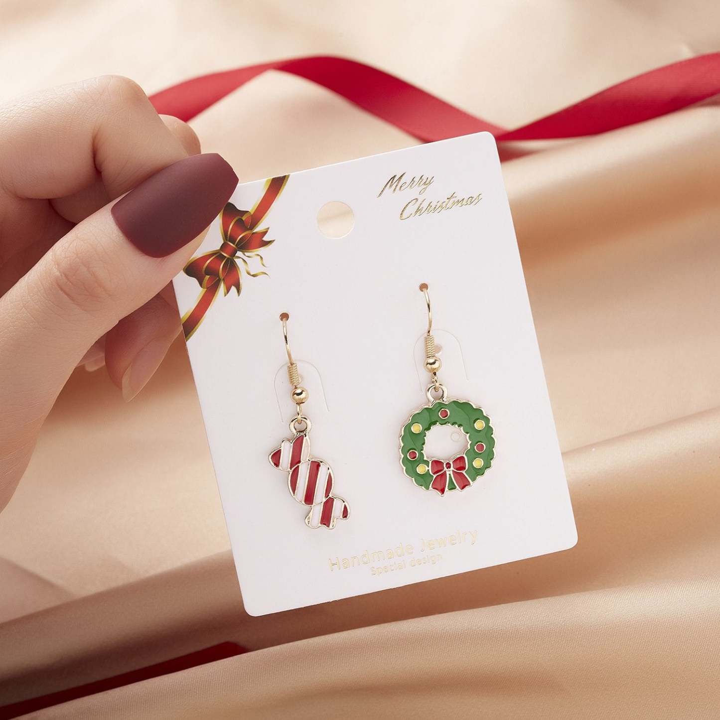 Christmas Earrings Charm Festive Earrings Christmas Theme