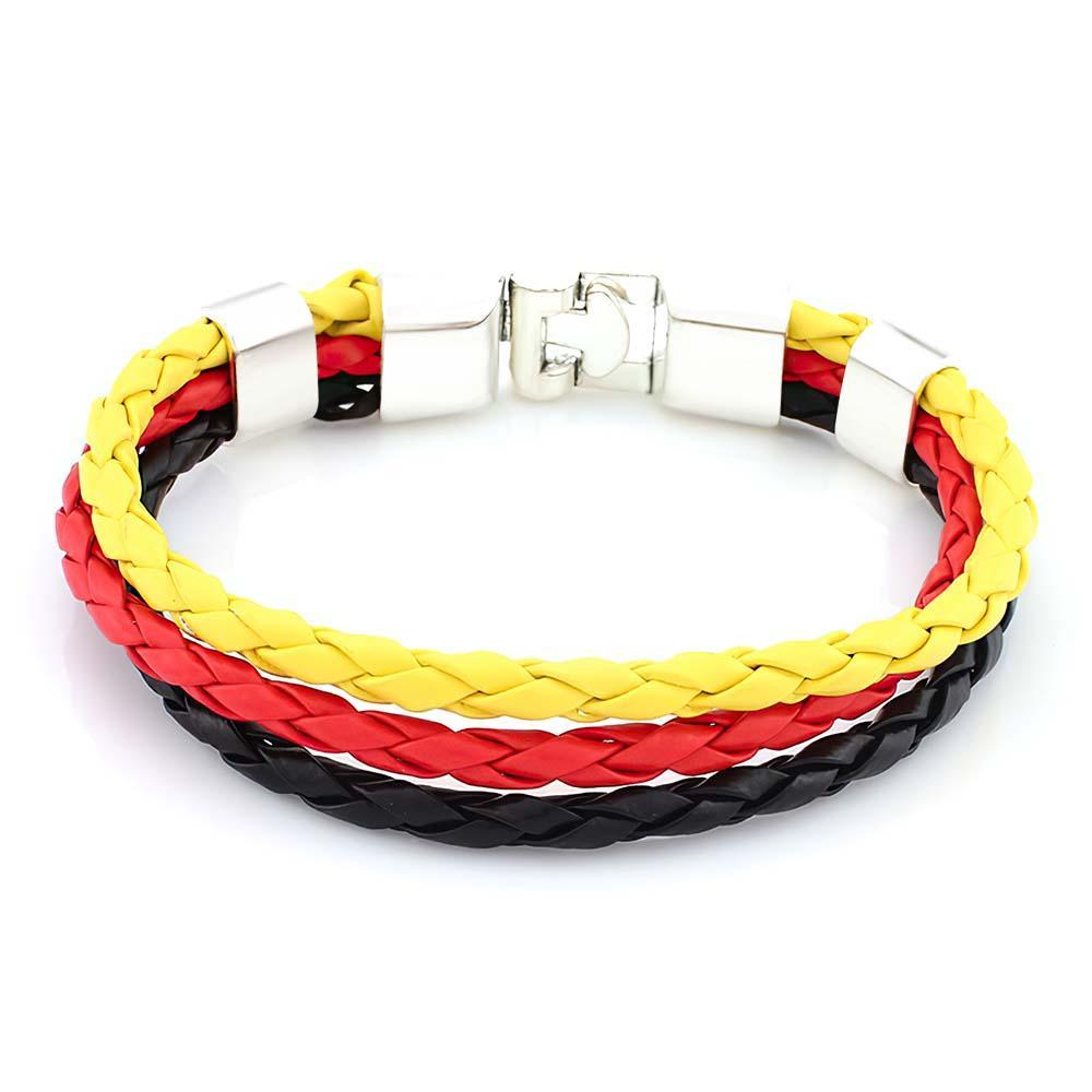 Flag Bracelet World Cup Couple Woven Gifts - soufeelus