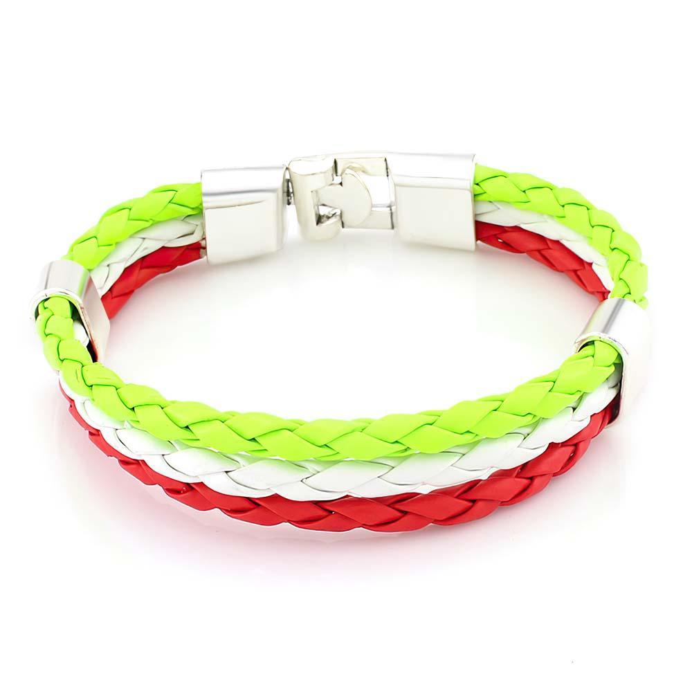Flag Bracelet World Cup Couple Woven Gifts - soufeelus