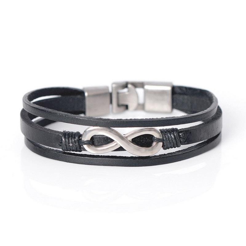 Vintage Leather Wrist Bracelet Wrist Band Bangle Gift for Men